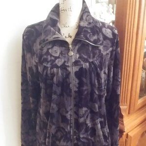 4 for $10 STYLE & CO VELVET FLORAL JACKET SZ XL
